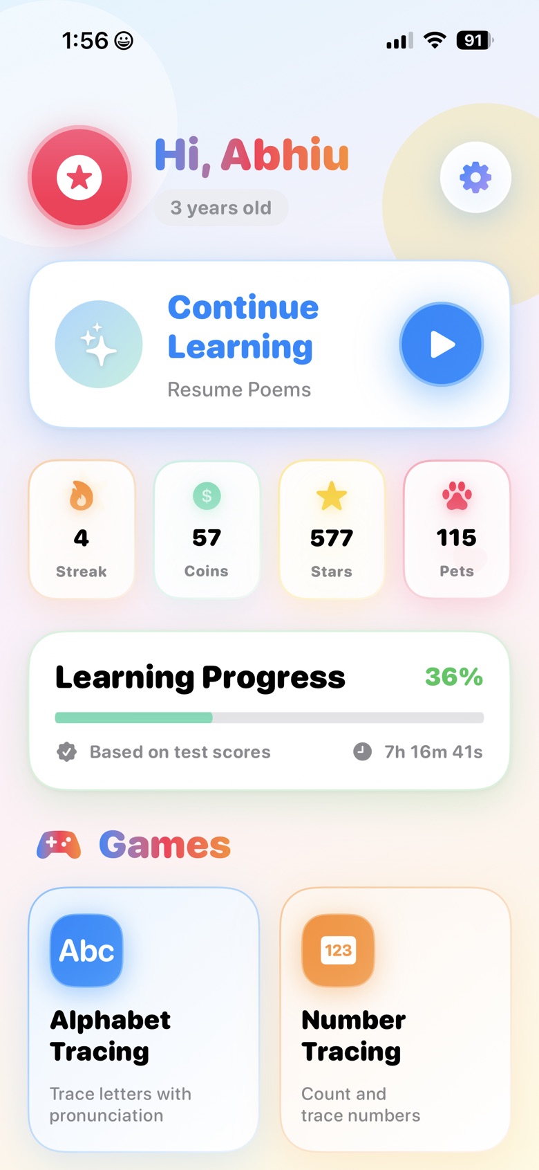 TinyGenius Hub dashboard
